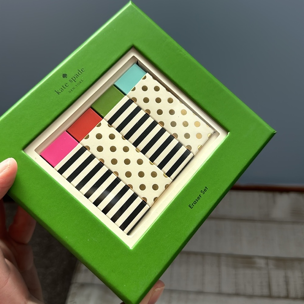 NIB Kate spade colored erasers set - Picture 5 of 7